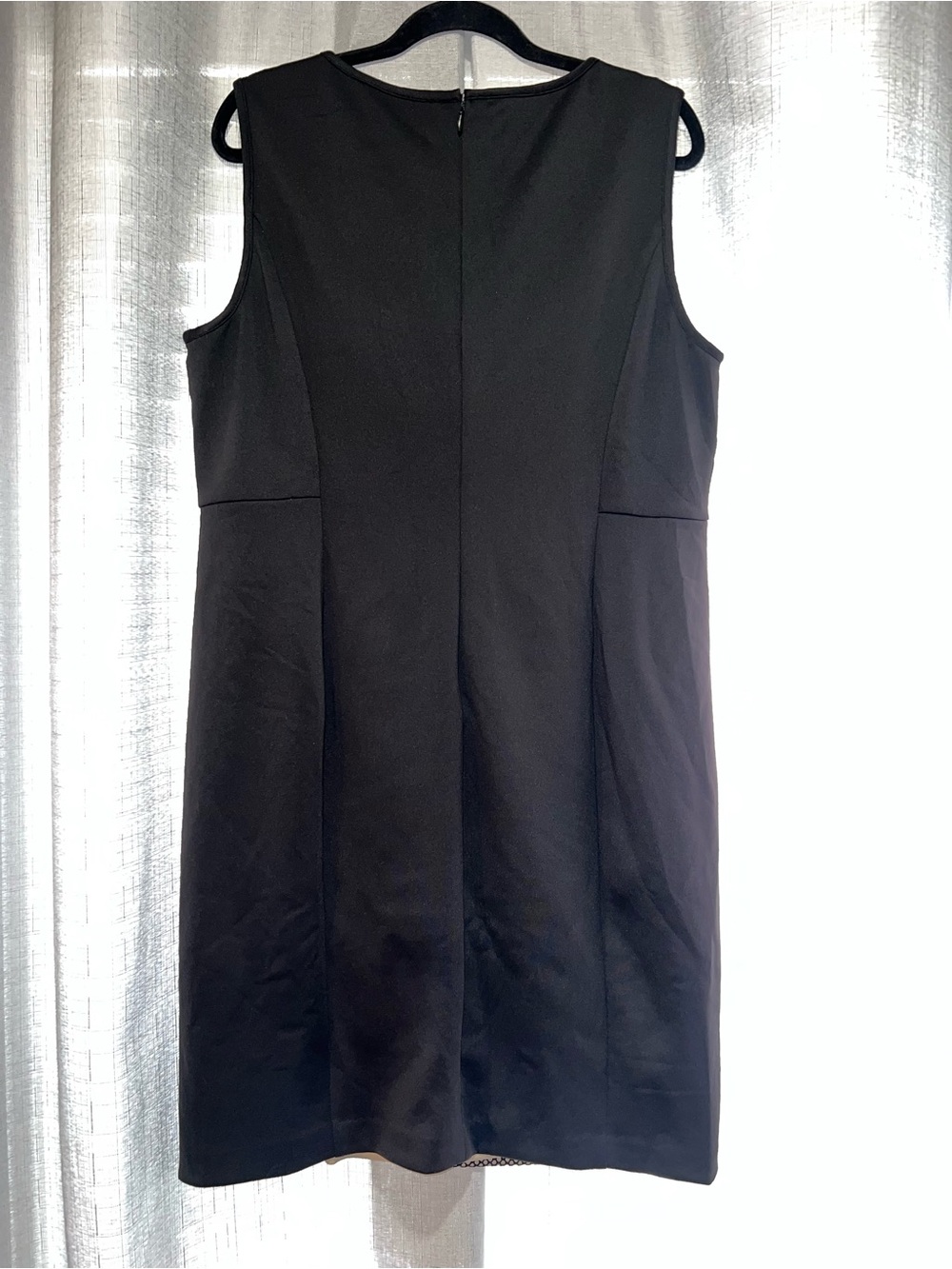 Karl Lagerfeld Paris Black Mesh Panel Dress Size 16 NWT - Picture 2 of 5